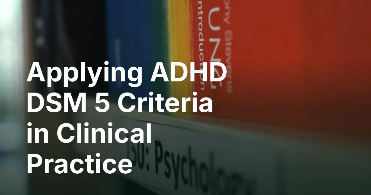 A diagnostic manual with reading glasses on a desk, rendered in soft green and white watercolor.