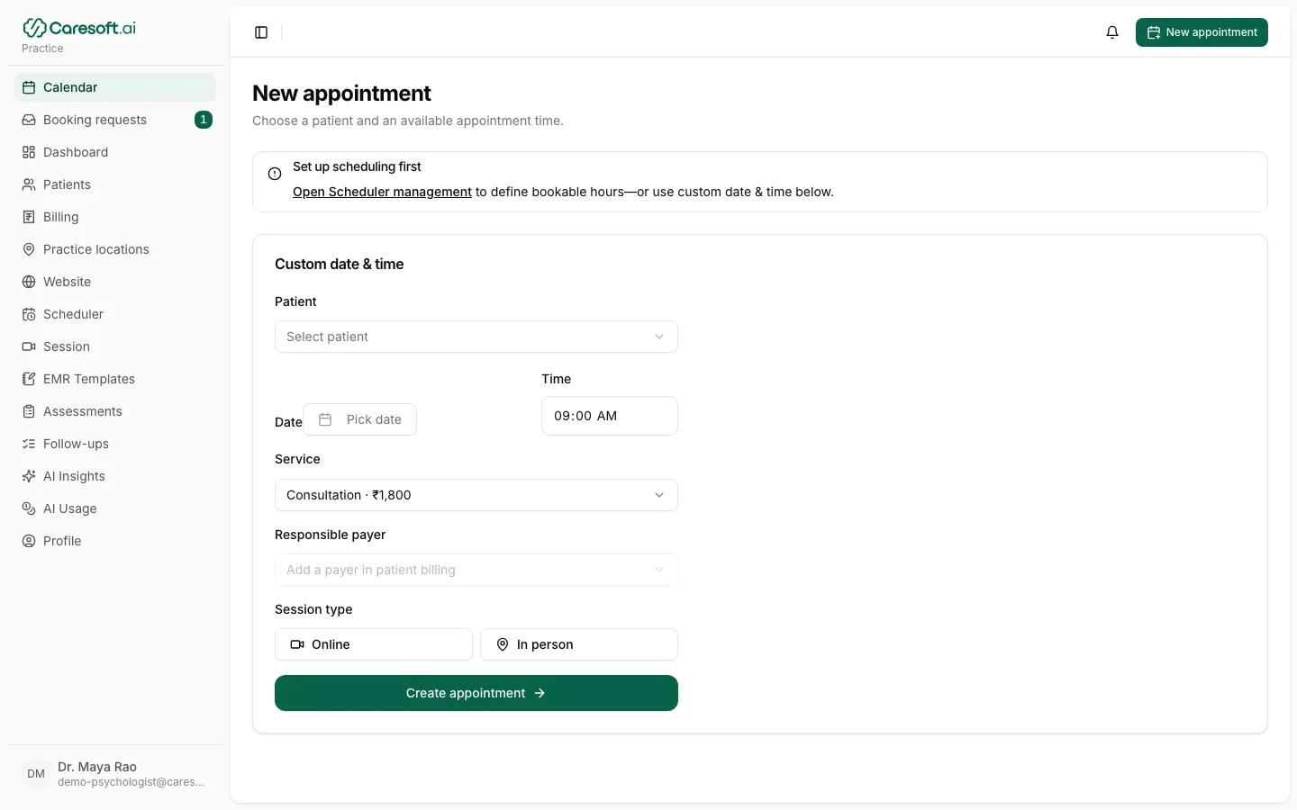 New appointment