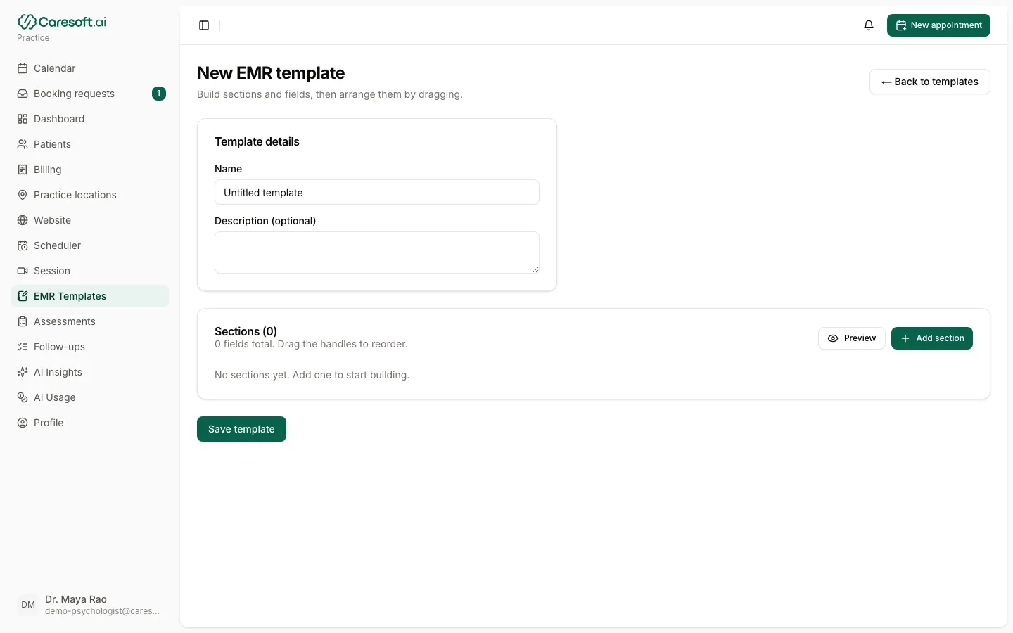 Template builder
