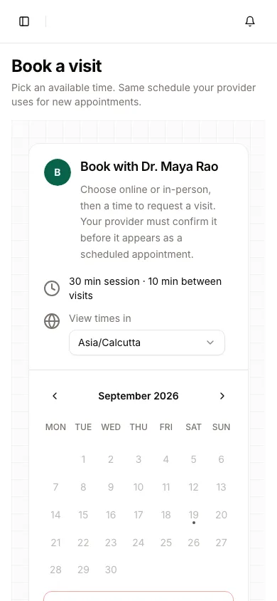 Book a visit