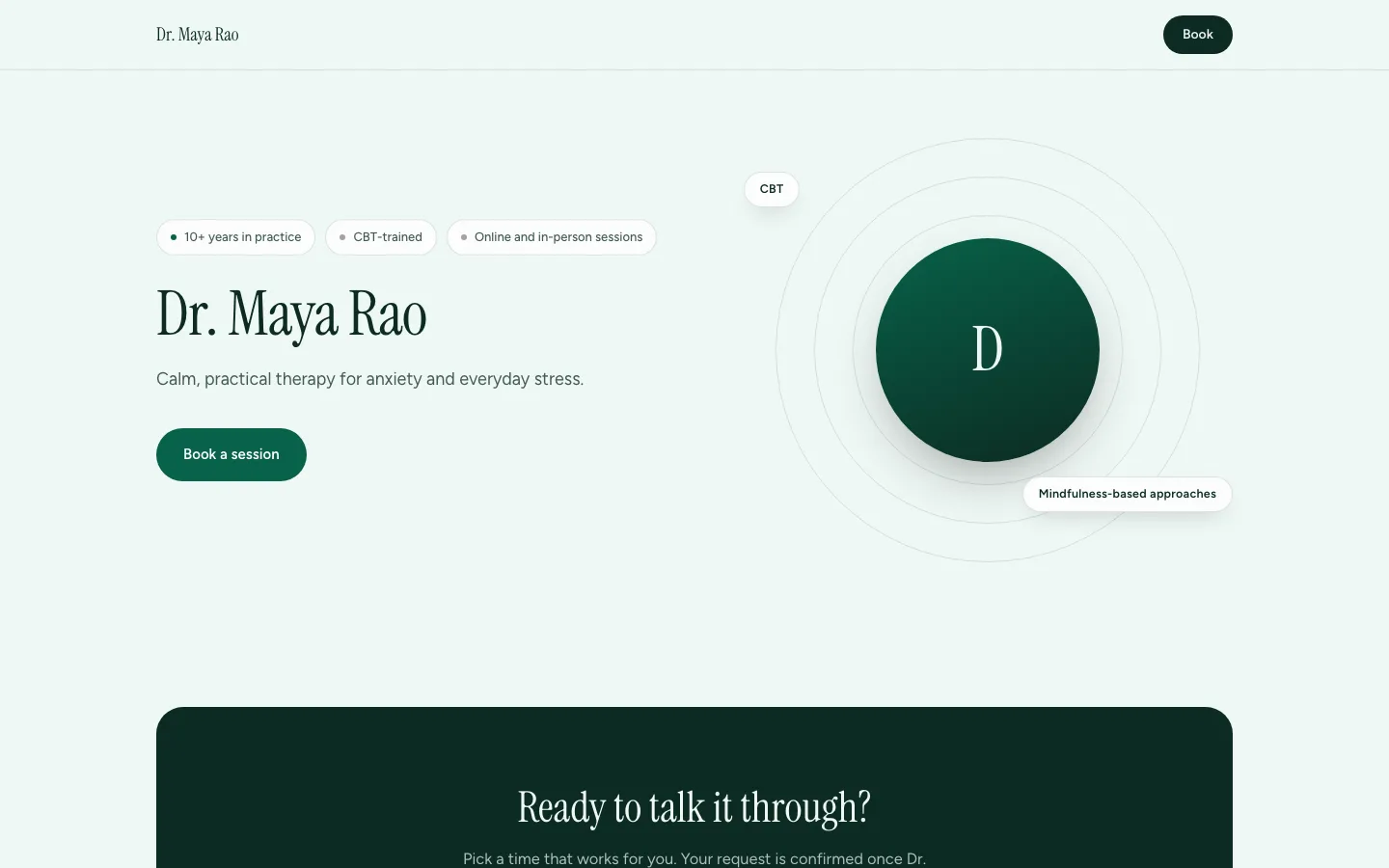 Published public page