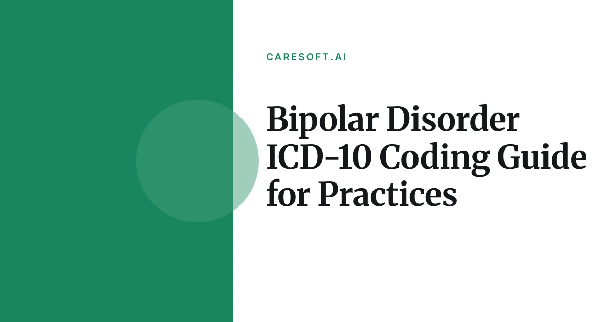 Editorial illustration introducing Bipolar Disorder ICD-10 Coding Guide for Practices